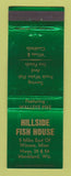 Matchbook Cover - Hillside Fish House Marshland WI