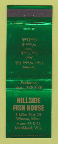 Matchbook Cover - Hillside Fish House Marshland WI
