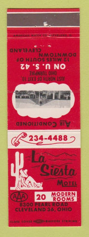 Matchbook Cover - La Siesta Motel Cleveland OH