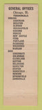 Matchbook Cover - Hinchcliff Motor Service Trucking Chicago IL