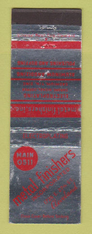 Matchbook Cover - Metal Finishers Inc Cleveland OH