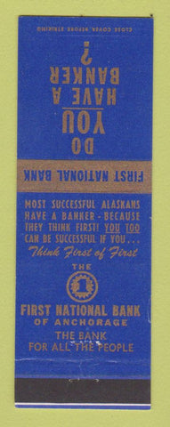 Matchbook Cover - First National Bank Anchorage AK