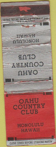 Matchbook Cover - Oahu Country Club Honolulu HI 30s wear