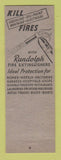 Matchbook Cover - Randolph Fire Extinguisher Ernest Donley Cleveland OH