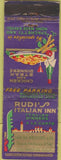 Matchbook Cover - Rudi's Italian Inn Los Angeles CA WEAR