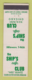 Matchbook Cover - Ship's Cafe Club Chicago IL