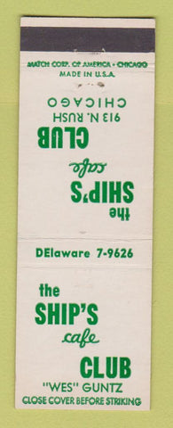 Matchbook Cover - Ship's Cafe Club Chicago IL