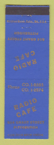 Matchbook Cover - Radio Cafe Pittsburgh PA