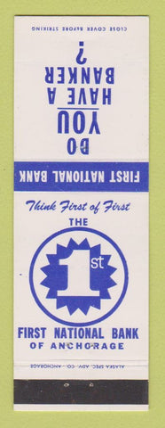 Matchbook Cover - First National Bank Anchorage AK