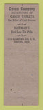 Matchbook Cover - Casco Laxatives Canton OH Bowman's