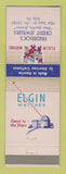 Matchbook Cover - Elgin Watches Frederick's Jewelry Erie PA