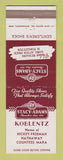 Matchbook Cover - Stacy Adams Men's Shoes Koblentz