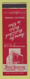 Matchbook Cover - Hotel Warner Warren OH