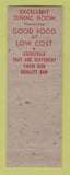 Matchbook Cover - Hotel Warner Warren OH