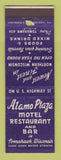Matchbook Cover - Alamo Plaza Motel Restaurant Tomahawk WI