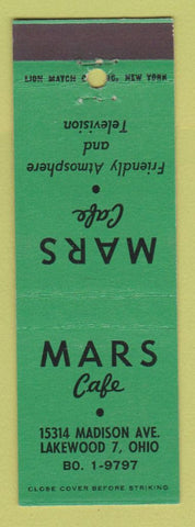 Matchbook Cover - Mars Cafe Lakewood OH