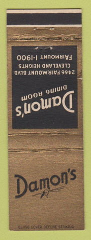 Matchbook Cover - Damon's Restaurant Cleveland Heights OH WEAR