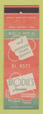 Matchbook Cover - Brodie's Tavern Cleveland OH restaurant