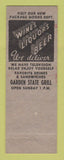 Matchbook Cover - Garden State Grill Haddonfield NJ