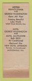 Matchbook Cover - Kloeppel Hotels West Palm Beach Jacksonville FL