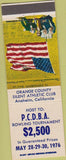 Matchbook Cover - Orange Athletic Club Anameim CA Bowling