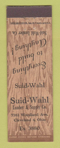 Matchbook Cover - Suid Wahl Lumber Cleveland OH