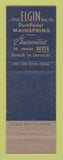 Matchbook Cover - Elgin Watches Webb & Son Huntington IN