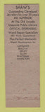 Matchbook Cover - Shaw's Jewelry Cleveland OH