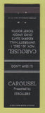 Matchbook Cover - Carousel Ohio State University Colmbus OH play