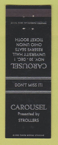Matchbook Cover - Carousel Ohio State University Colmbus OH play