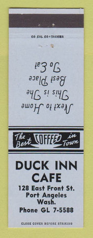 Matchbook Cover - Duck Inn Cafe Port Angeles WA