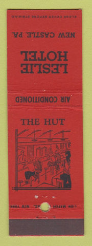 Matchbook Cover - Leslie Hotel New Castle PA