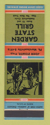 Matchbook Cover - Garden State Grill Haddonfield NJ