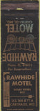 Matchbook Cover - Rawhide Motel Carthage MO wear