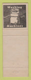 Matchbook Cover - MAytag Appliances Clausen New Castle PA BLACK