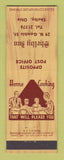 Matchbook Cover - Shelby Inn Shelby OH