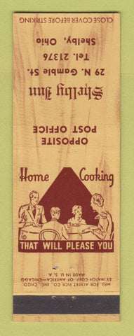 Matchbook Cover - Shelby Inn Shelby OH