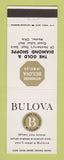 Matchbook Cover - Bulova Watches Gold Diamond Shoppe Mentor OH
