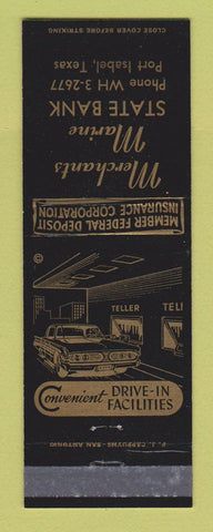 Matchbook Cover - Merchants Marine State Bank Port Isabel TX