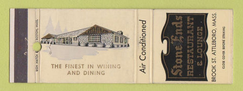 Matchbook Cover - Stone Ends Restaurant Attleboro MA WEAR