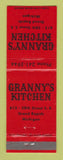 Matchbook Cover - Granny's Kitchen Grand Rapids MI