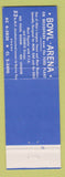 Matchbook Cover - Bowl Arena Cleveland OH bowling Full Length