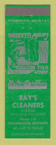 Matchbook Cover - Ray's Cleaners Knobnoster MO low phone #