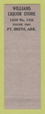 Matchbook Cover - Crown Beverage Fort Smith AR H&H Liquor Store