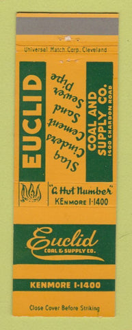 Matchbook Cover - Euclid Coal and Supply Cleveland OH