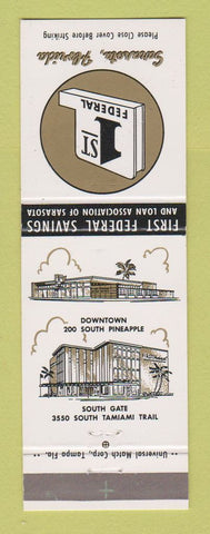 Matchbook Cover - 1st Federal Savings Sarasota FL