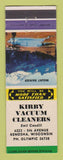 Matchbook Cover - Kirby Vacuum Cleaners Kenosha WI WORN