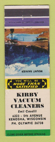 Matchbook Cover - Kirby Vacuum Cleaners Kenosha WI WORN