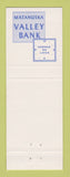 Matchbook Cover - Matanuska Valley Bank Palmer Anchorage AK