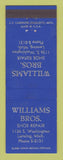 Matchbook Cover - Williams Bros Shoe Repair Lansing MI